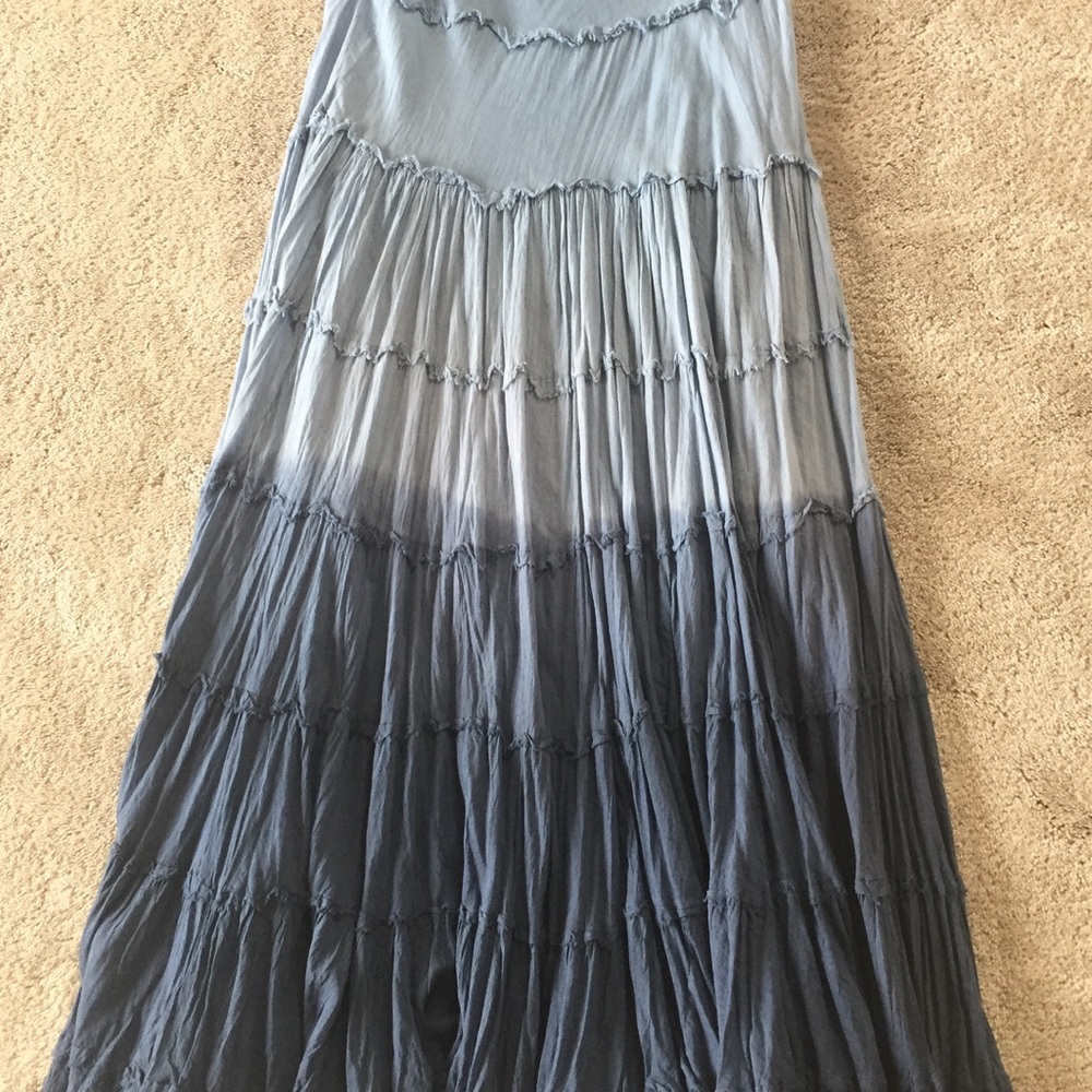 Planet Gold Blue 2 Toned Prairie Skirt